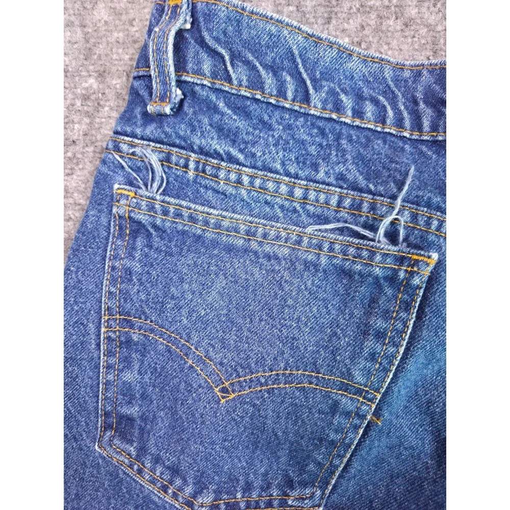 Vintage 90s Levi's 505 Jeans Mens 46x30 Blue Orange Tab Made in USA Regular Fit